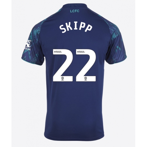 Billige Fotballdrakt Leicester City Oliver Skipp #22 Replika Bortedrakt 2025-26 Kortermet Billige Fotballdrakt Leicester City Oliver Skipp #22 Replika Bortedrakt 2025-26 Kortermet